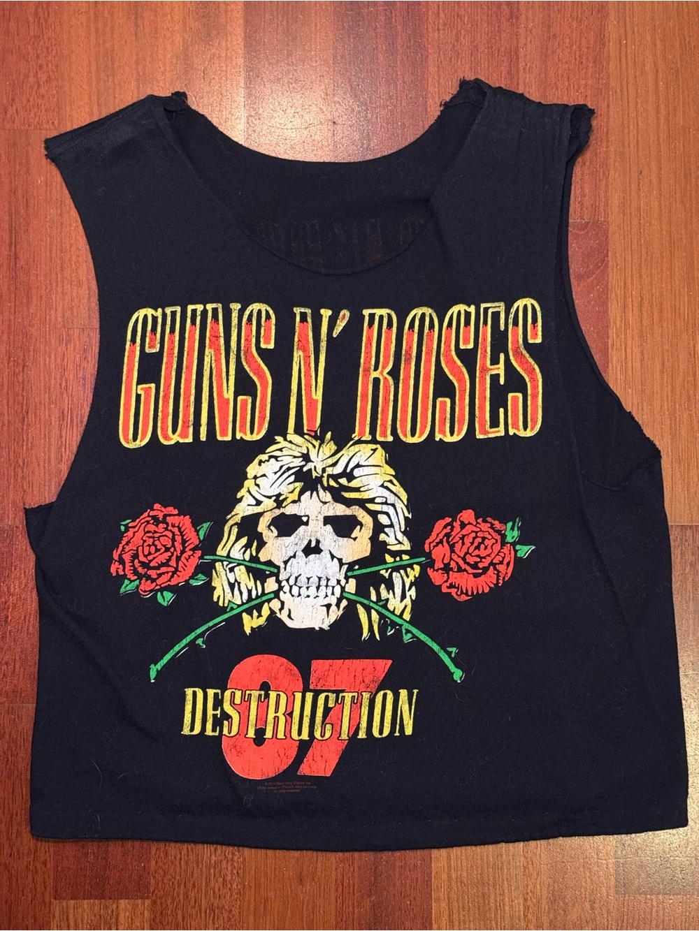 Guns N' Roses Black Graphic Tank Top - Destruction 87